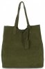 Kožené kabelka shopper bag Vittoria Gotti zelená V205454